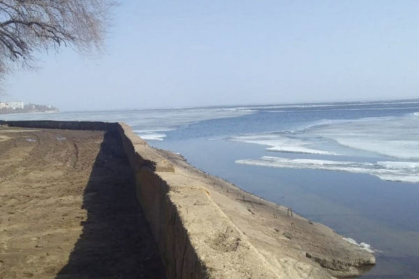 Волга, ледоход