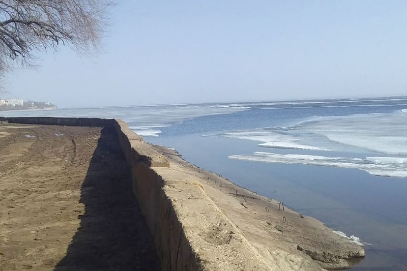 Волга, ледоход