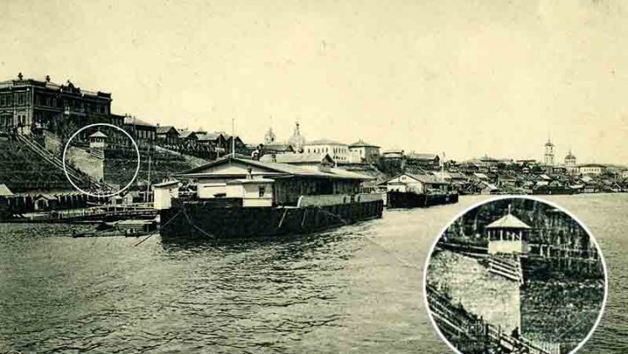 Камышин. Вид с Волги (почтовая открытка начала XX века)