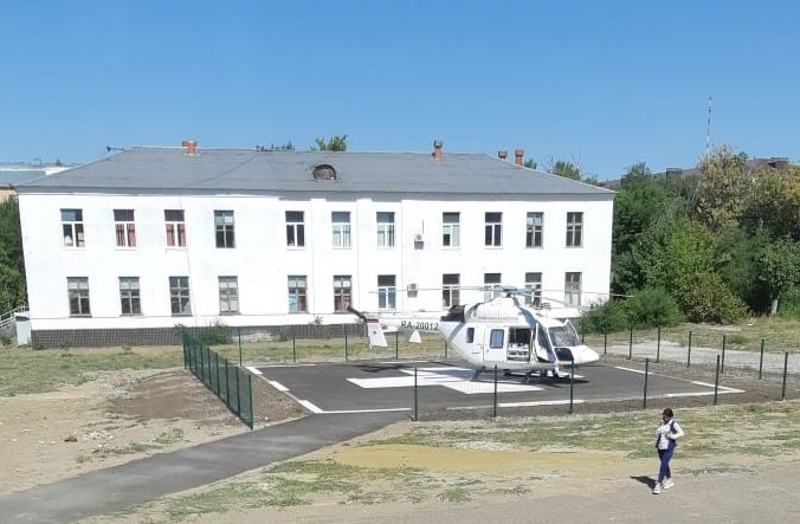 Вертолетная площадка в Камышине (пресс-служба администрации Волгоградской области)