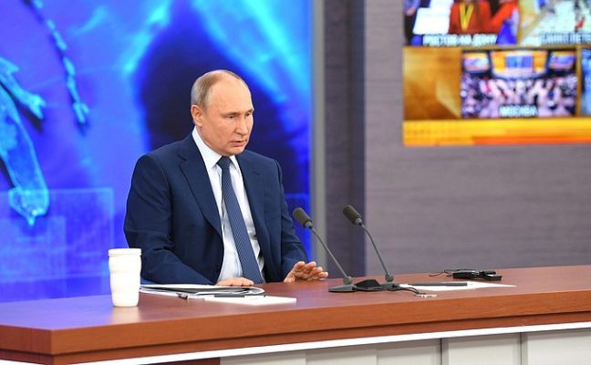 Пресс-конференция Владимира Путина (сайт президента страны)