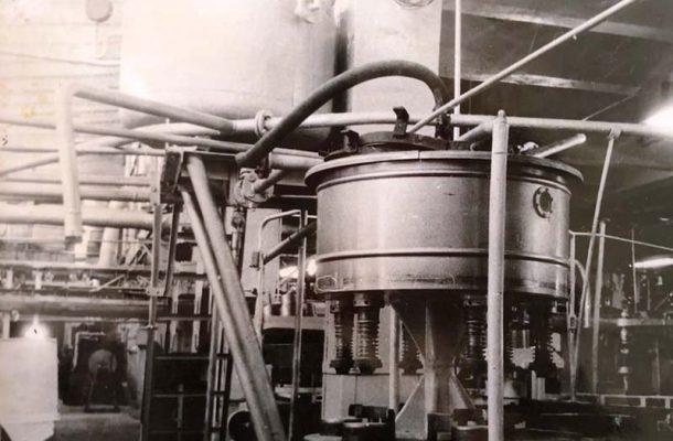 Линия автоматического наполнителя для соков Камышинского консервного завода (1972 год)