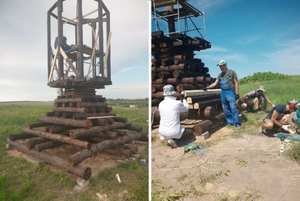 Строится мельница (группа «Поселение Родовых Поместий «Радужное у Медведицы»)