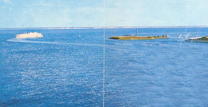 Вид на камышинский островок из рекламного буклета