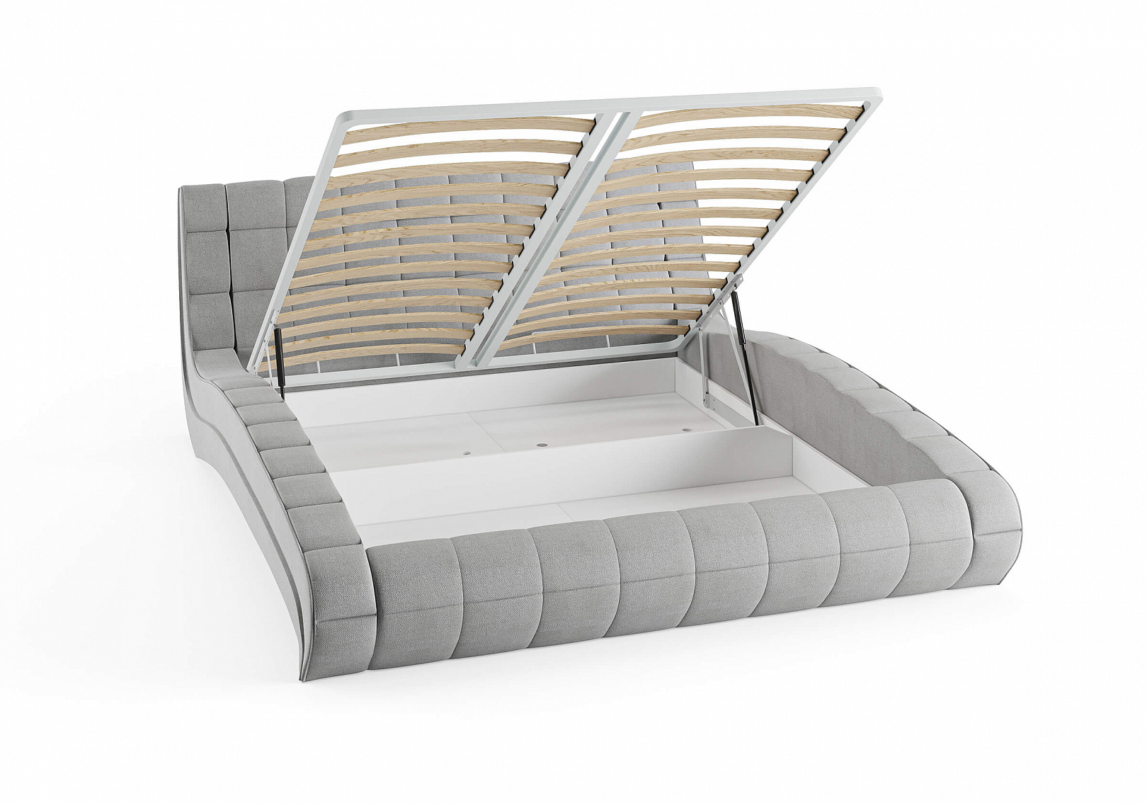 двухместная кровать с подъемным механизмом