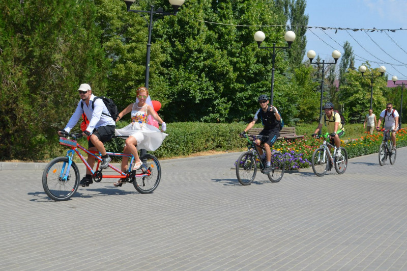 свадьба, велосипед