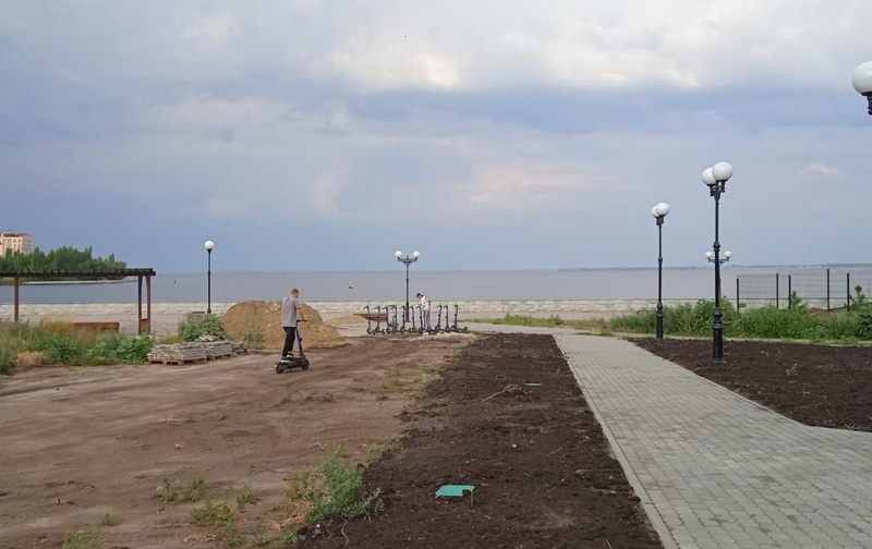 Реконструкция набережной в Камышине