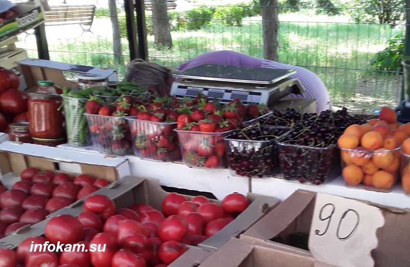 Ярмарка, клубника, ягоды, рынок