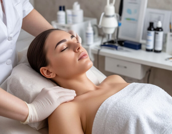 девушка, косметология